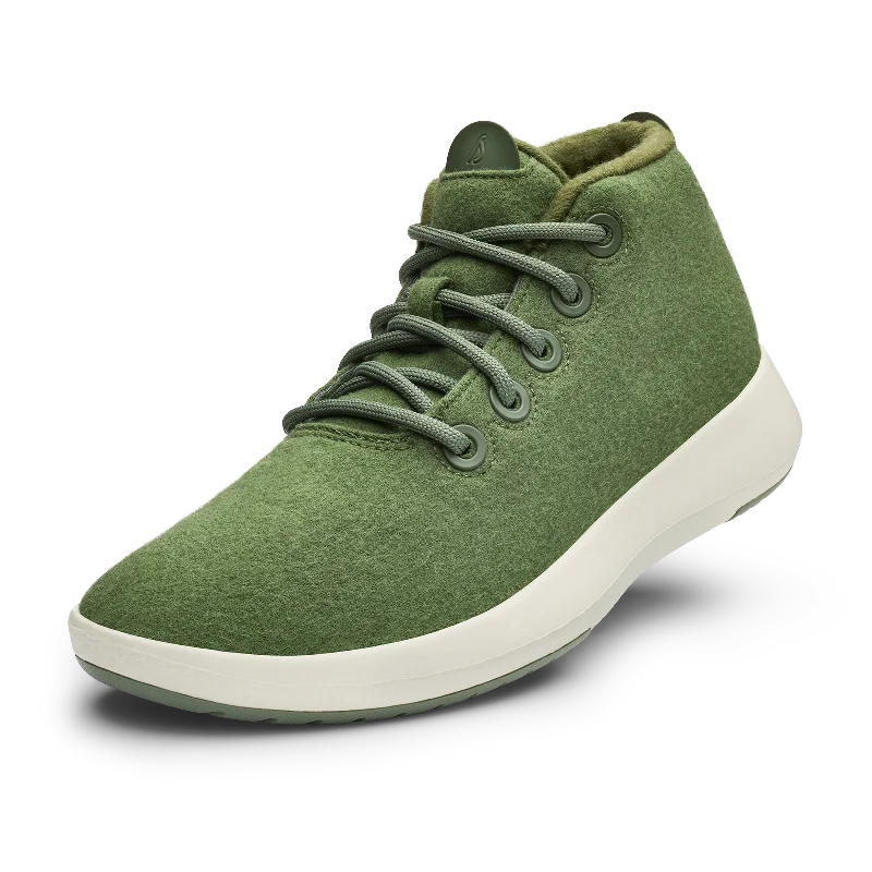 Men's Wool Runner-up Mizzles - Thunder Green (Natural White Sole)